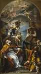 Sebastiano Ricci - A Glory of the Virgin with the Archangel Gabriel and Saints Eusebius, Roch, and Sebastian